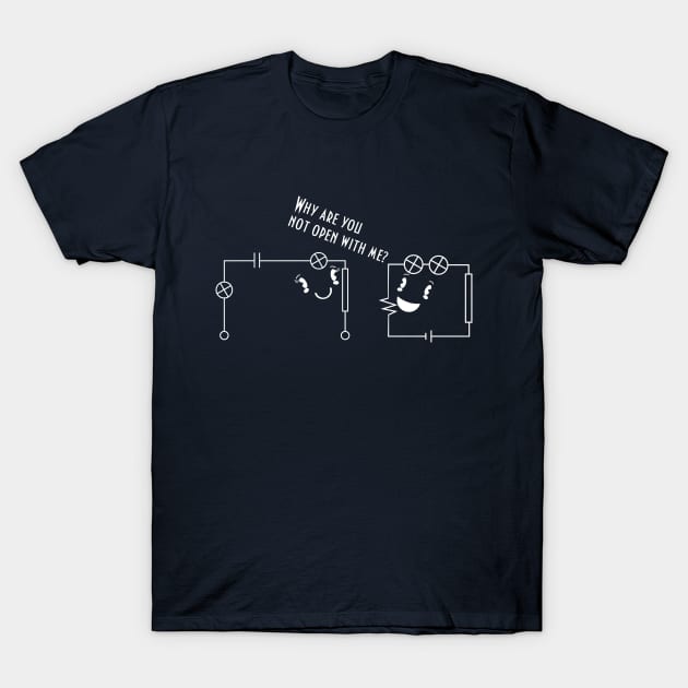 Physics joke: kawaii circuit humor. T-Shirt by tatadonets